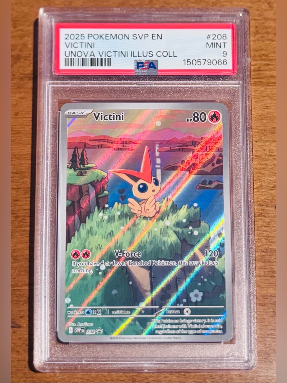 2025 Pokemon SVP EN Unova Victini Illustration Collection #208 Victini PSA 9